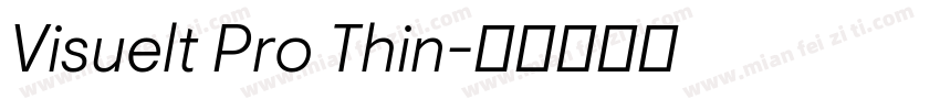 Visuelt Pro Thin字体转换